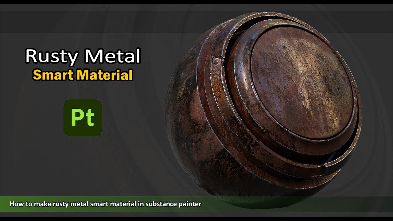 Metal Smart Material - Rusty metal (6) - substance painter