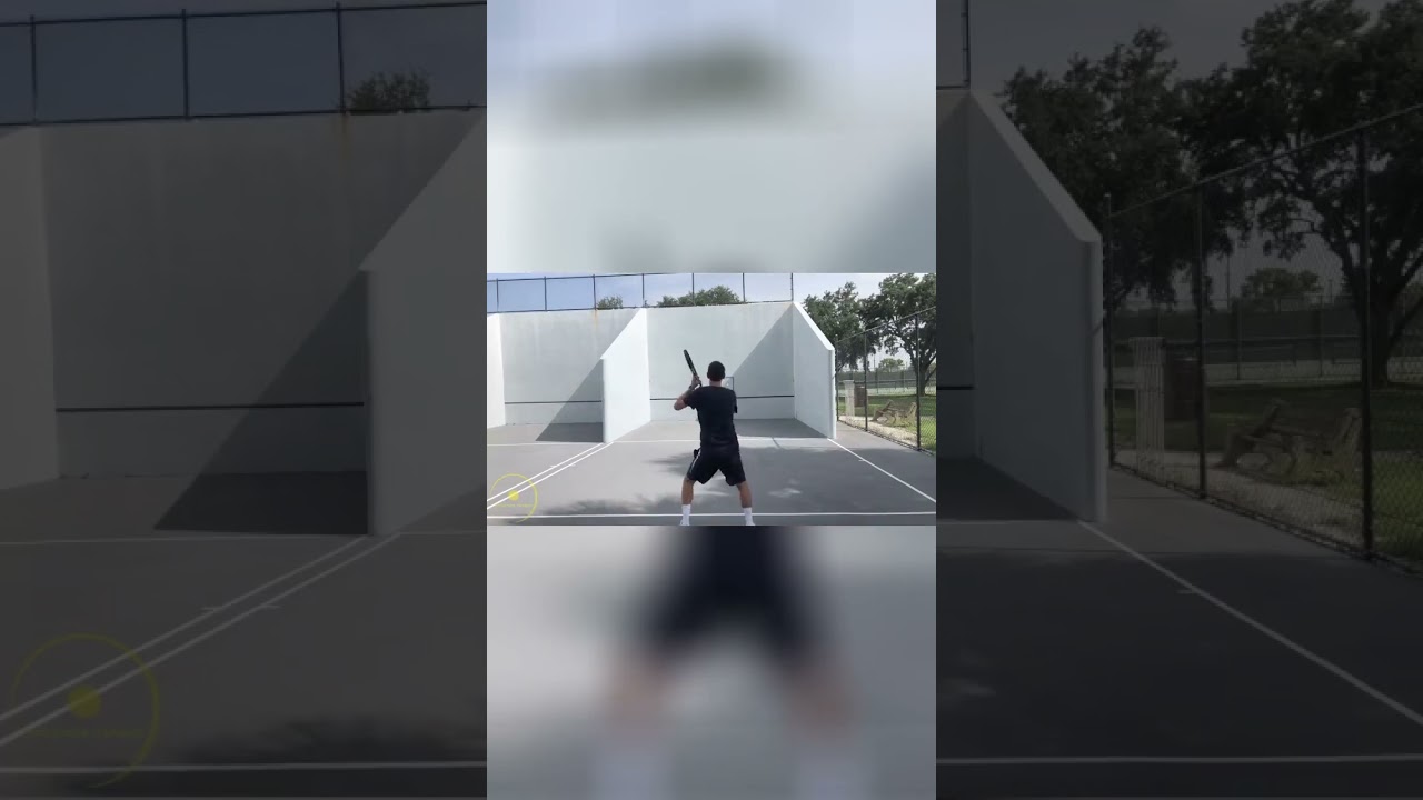 cara latihan pukulan tennis di dinding#1 - Forehand 