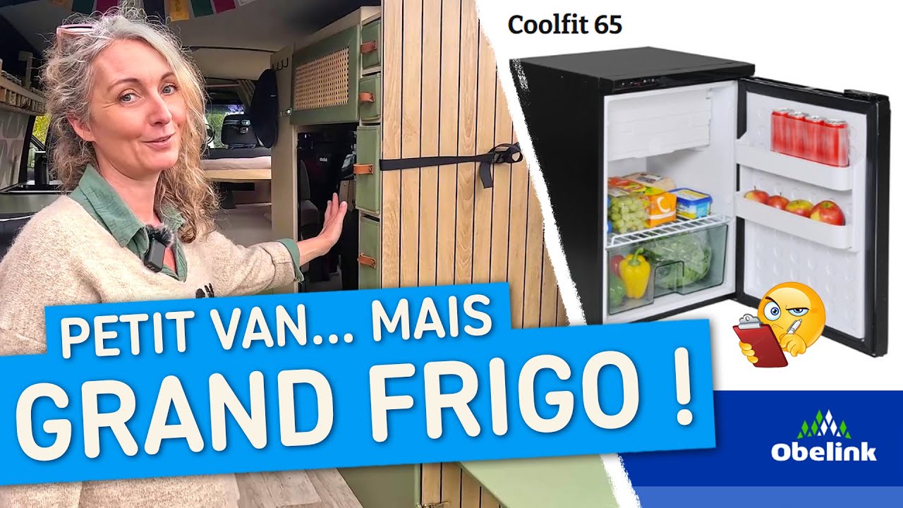 🚐 VAN CONVERSION 🛠️ TUTO : un meuble super malin + 🤓🔎 Avis sur le réfrigérateur OBELINK COOLFIT 65