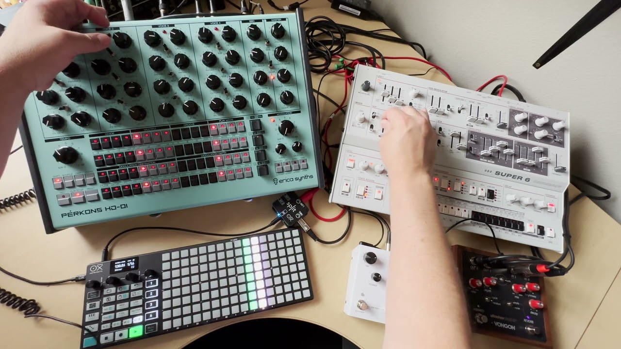 Techno Dub Jam session | Perkons HD-01 on Drums