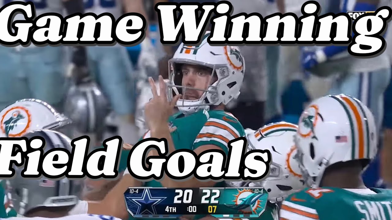 NFL 2023-24 All Regular Season game winning field goals
