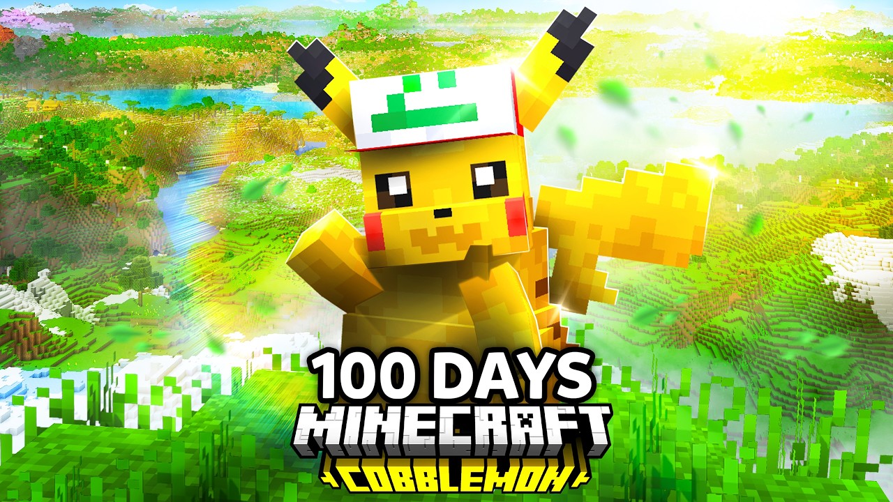 I Spent 100 Days in Pok&eacute;mon Minecraft World VS. my Rival! (Duos Cobblemon)