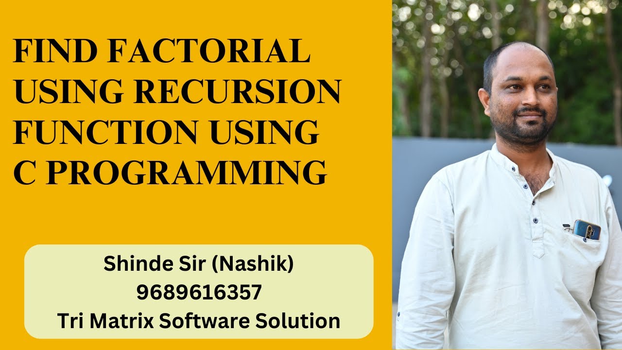 find factorial using recurtion function C Programming