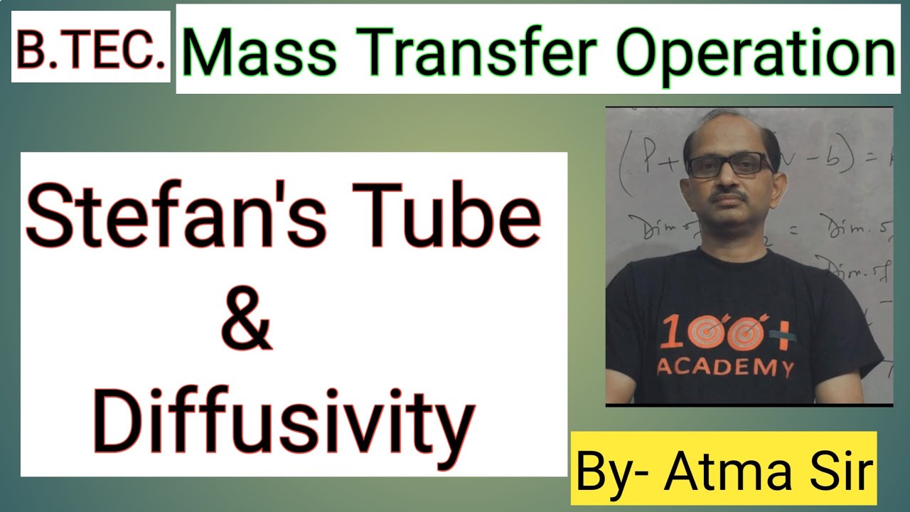 B.TEC.  || Chemical Engineering II Mass Transfer Operation ( Stefan’s tube & Diffusivity ) . 