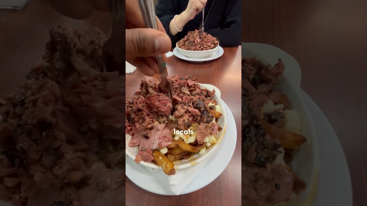 Где едят местные жители в Монреале #montreal #food #travel #people
