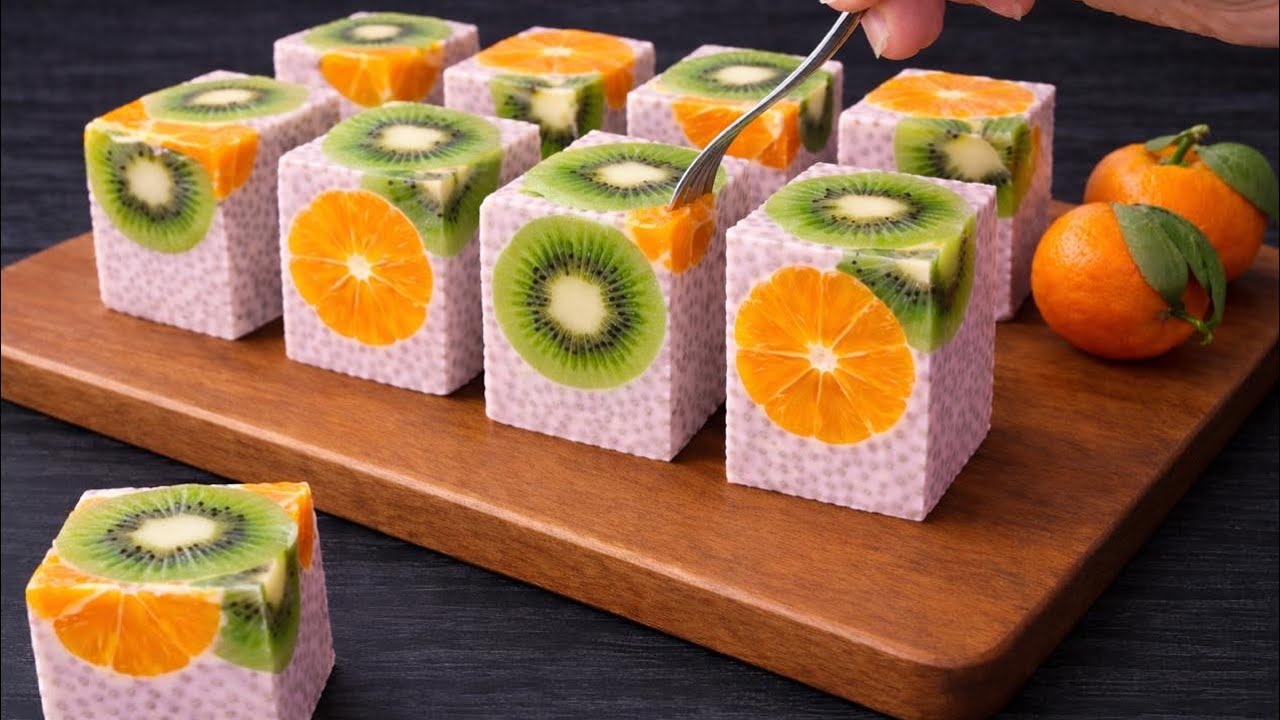 No one will guess how you cooked it! No bake 🍊 Chiapudding dessert, simple and delicious