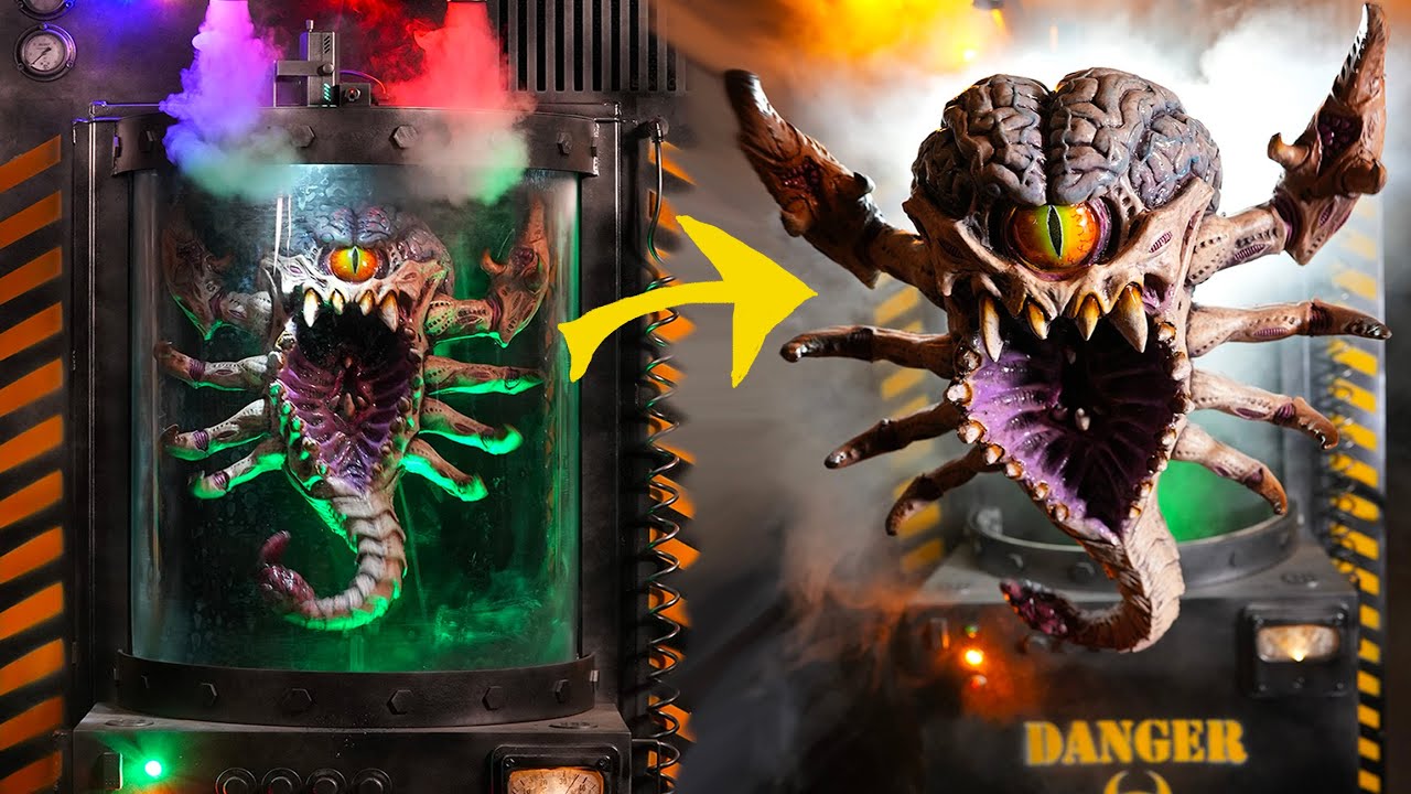 Alien Parasite Animatronic Sci Fi Horror Scare Prop