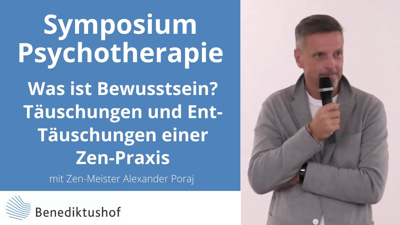 Vortrag Dr. Alexander Poraj Symposium Psychotherapie am Benediktushof