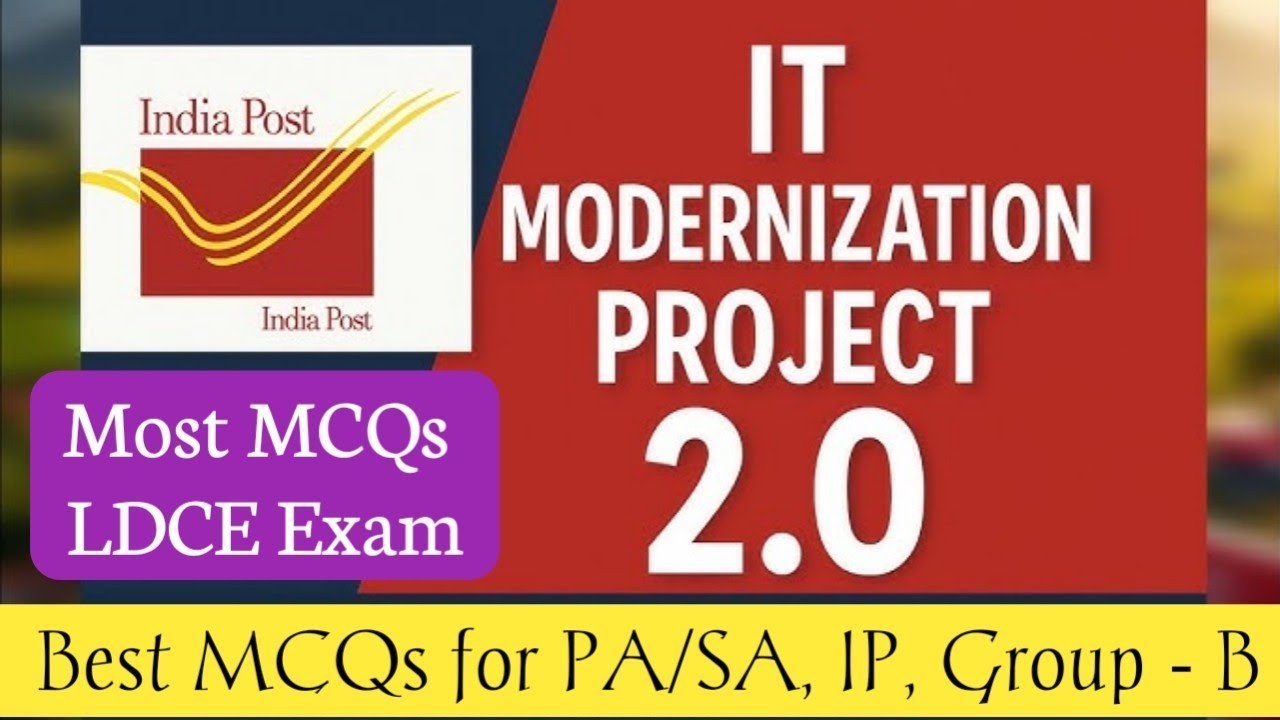 IT MODERNIZATION PROJECT 2.0 ! BEST 100 MCQS ON IT 2.0 POST OFFICE #gdstopa #postalstudy #gdstomts