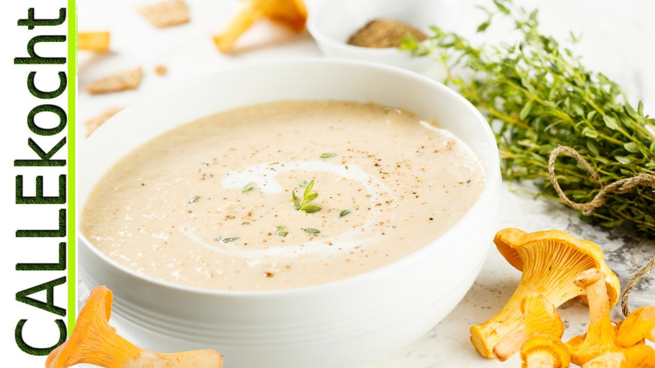Pilzsuppe von frischen Pfifferlingen: Schnell gekocht. Das Rezept