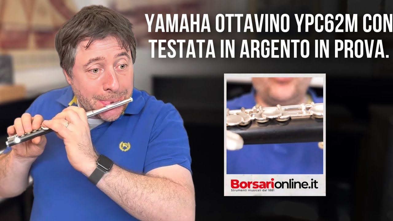 Yamaha Ottavino YPC62M con testata in argento in prova. Fantastico strumento.