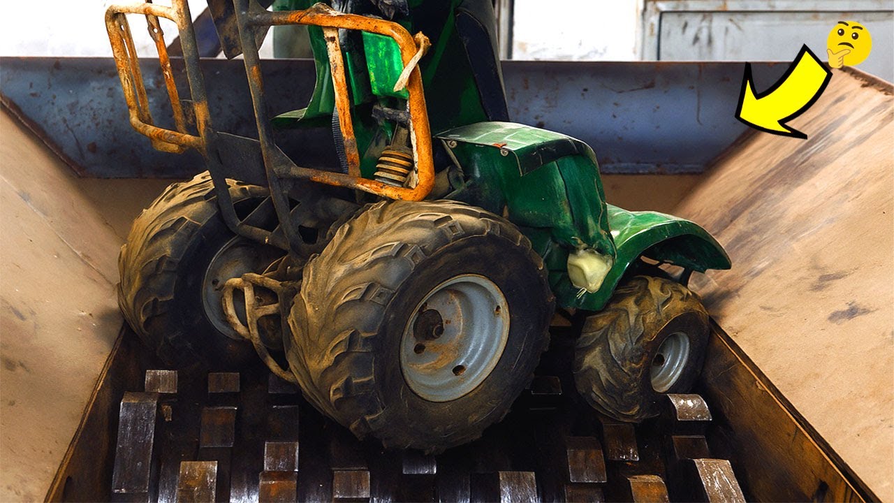 Extreme Giant Shredder vs ATV Multi Wheel Loader | Massive Shredding Experiments | ASMR Shredding