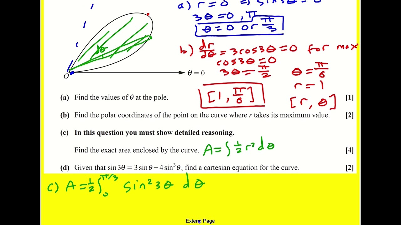 AL FM OCR Oct 2021 pure core paper 1 q7 (Further Maths A Level)