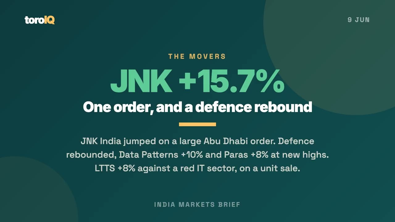 9 Jun: India closed green on home policy | RBI deposit window, Nifty +0.52% | India markets Brief
