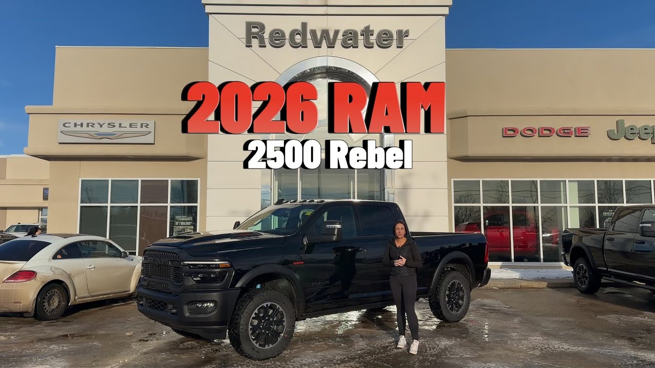 NEW 2026 Ram 2500 Rebel Walkaround with Jill at Redwater Dodge | 6.7L Cummins Diesel & 14.4" Screen!