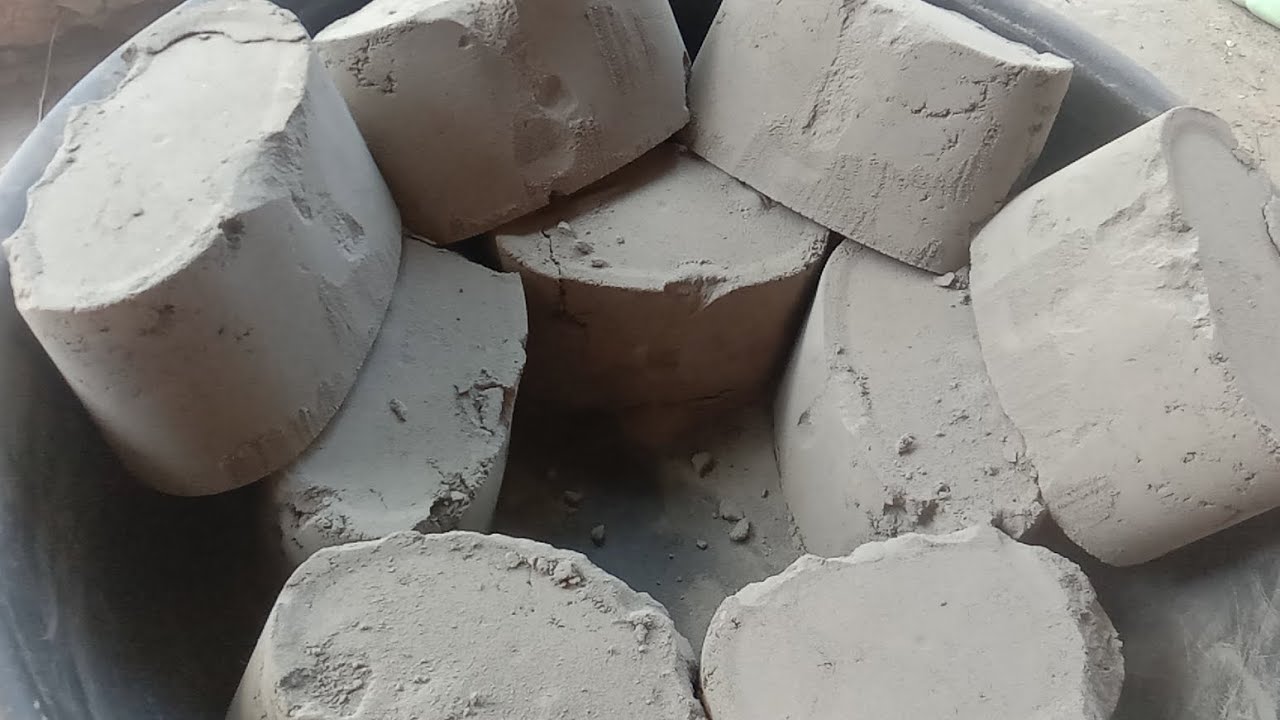 Pure cement blocks soft dusty Crumbling 😍|Satisfying video|Asmr puppys