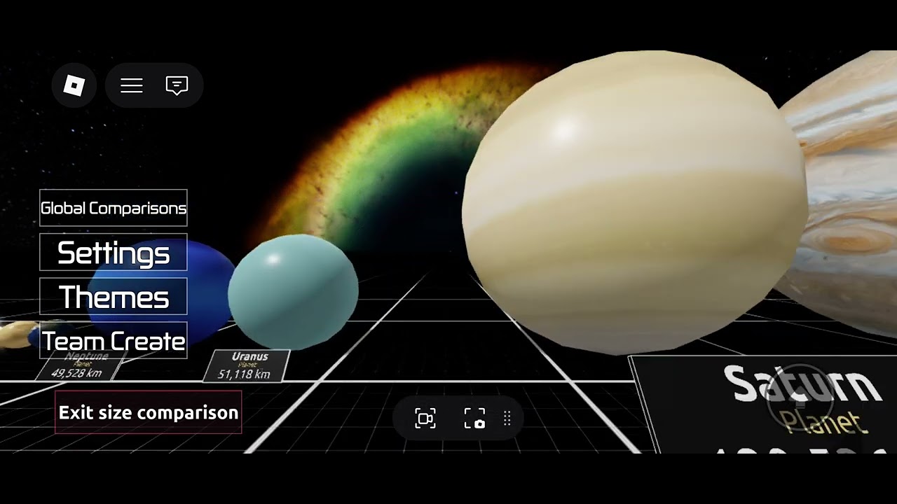 Stars planets objects and moons size comparison
