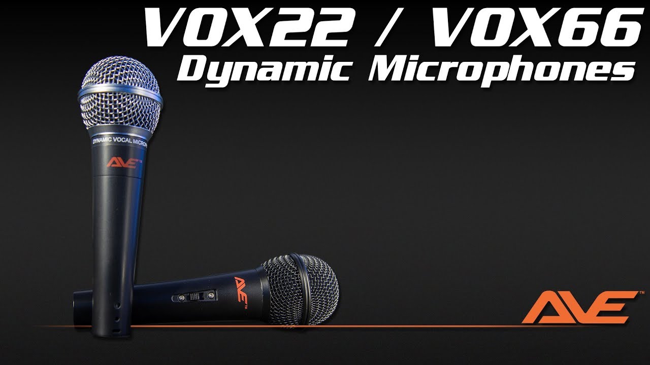 AVE VOX22 / VOX66 Dynamic Microphone Range