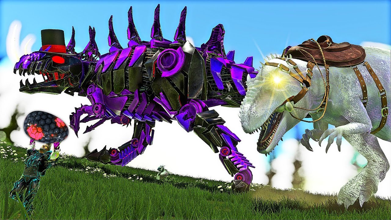 ROUBEI O OVO DO GIGANOTOSSAURO GUARDIÃO DAS MONTANHAS! É O FIM DO RIVAL? ARK PVP G.R DINOSSAUROS!