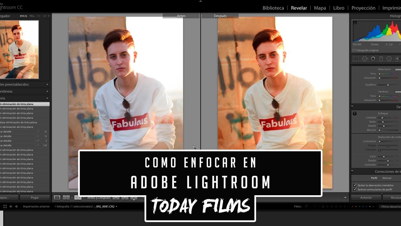 Como enfocar en Adobe Lightroom CC 2018