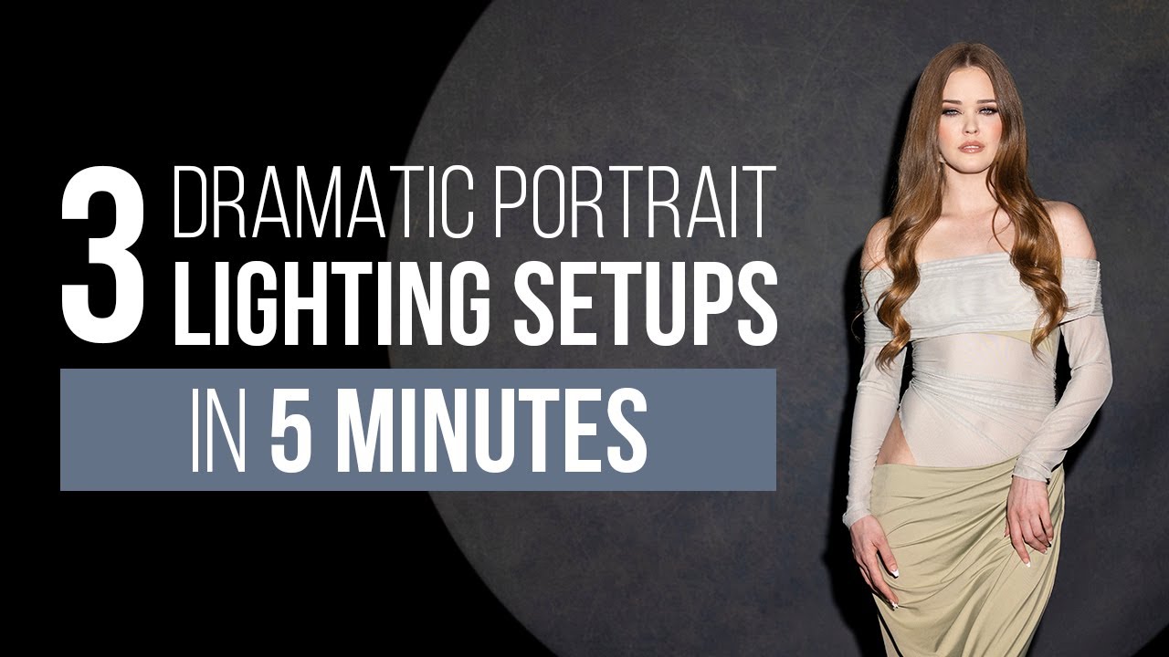 3 Dramatic Portrait Lighting Setups in 5 Minutes