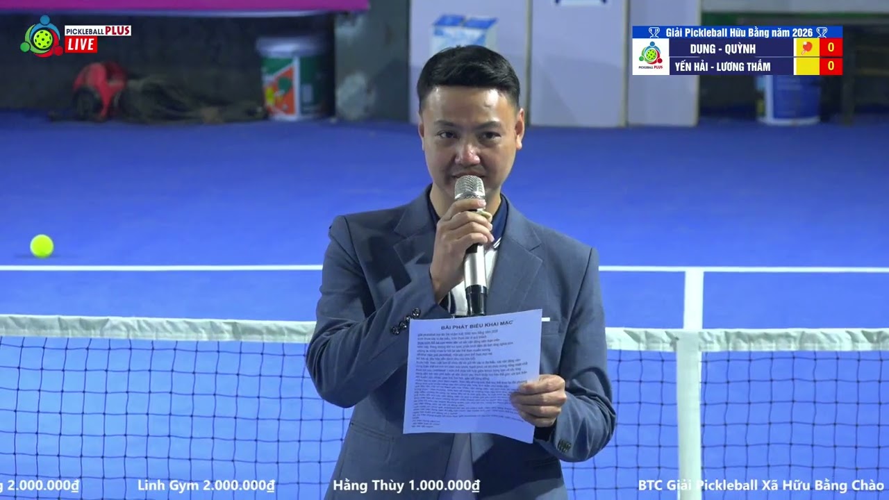 Vòng Loại đôi nữ sân 1 - Giải Pickleball Xã Hữu Bằng Chào Xuân Bính Ngọ Năm 2026