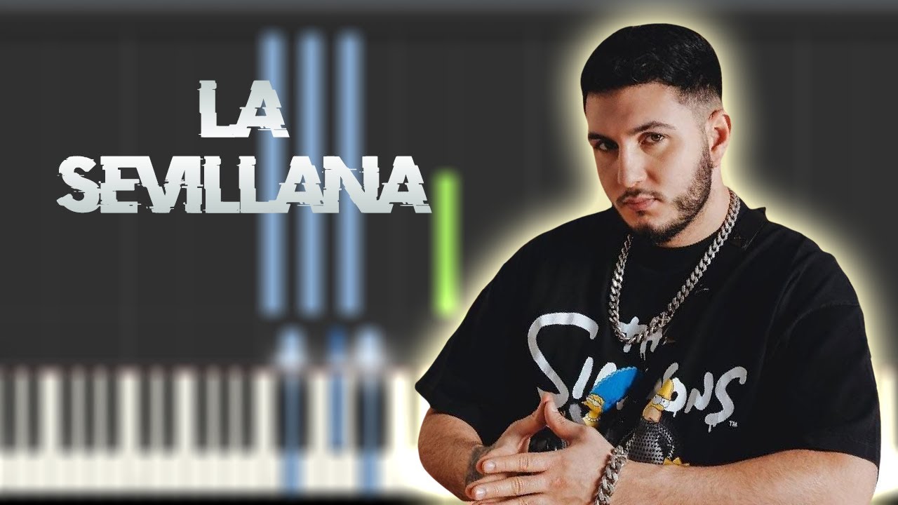 LA SEVILLANA x OMAR MONTES | Instrumental Piano Tutorial / Partitura / Karaoke / MIDI