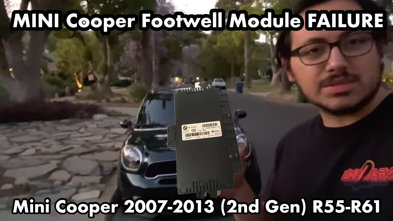 Симптомы и замена неисправного модуля пространства для ног MINI Cooper (модуль управления кузовны...