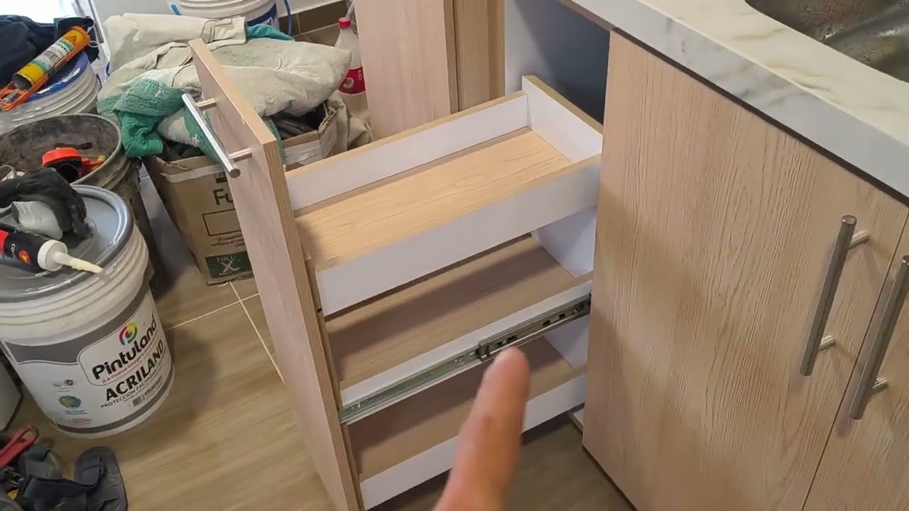 Diseño para cocina en L mesón en sinterizado 