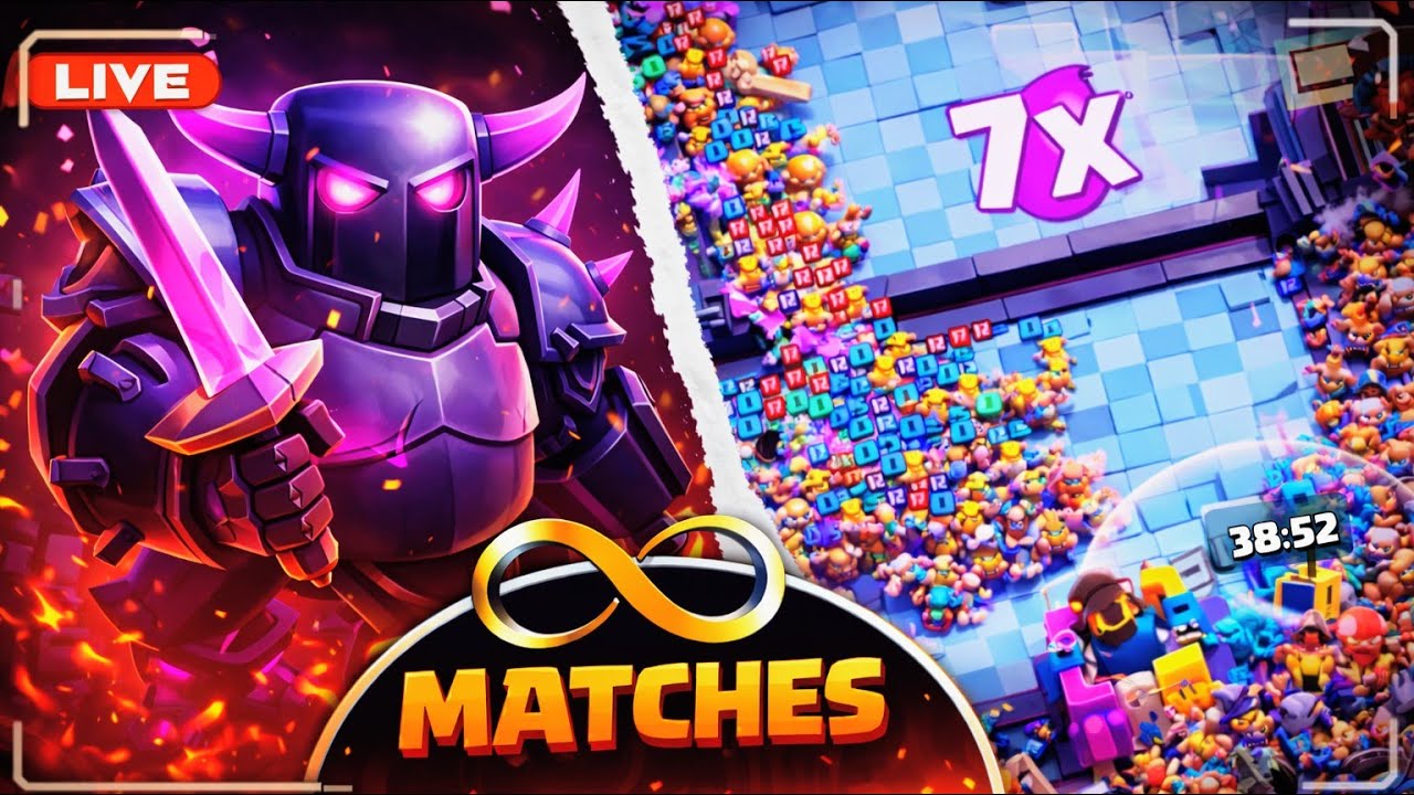 🔴 Infinite Elixir Chaos! 7x Elixir Live Gameplay 🚀