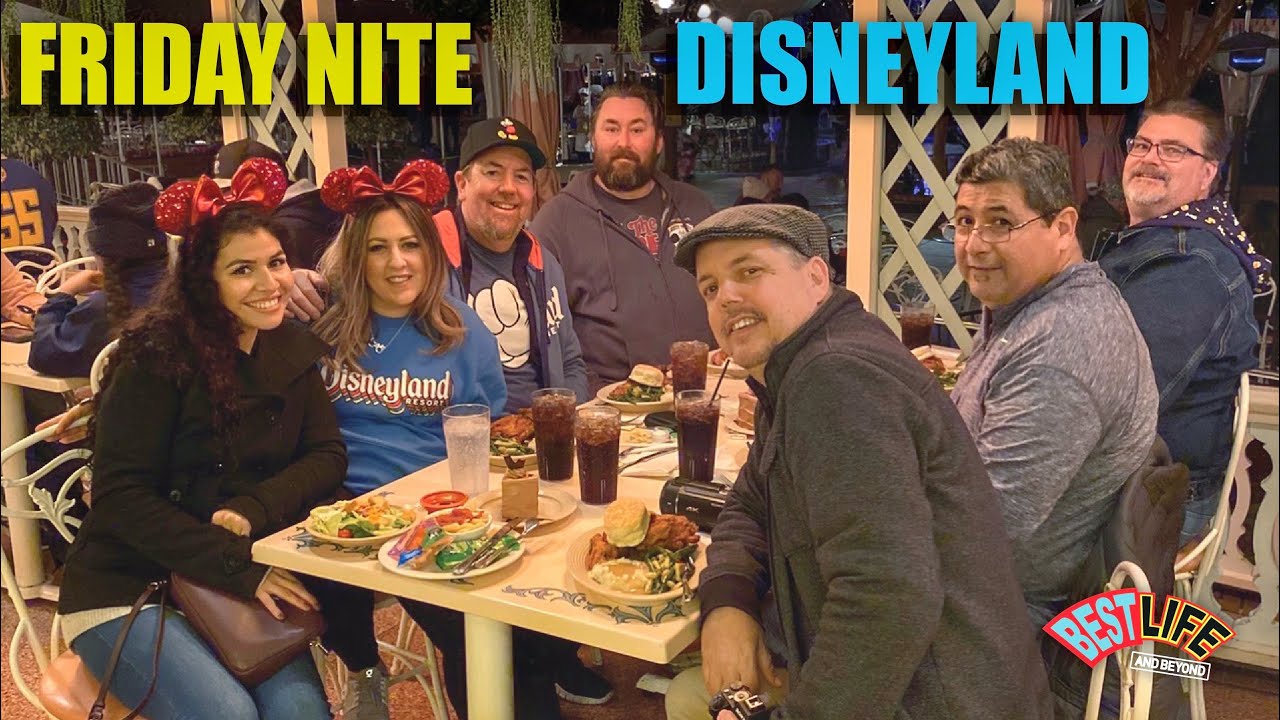 Friday Night Fun at Disneyland with Friends! Enjoying Rides & Plaza Inn Chicken Dinner