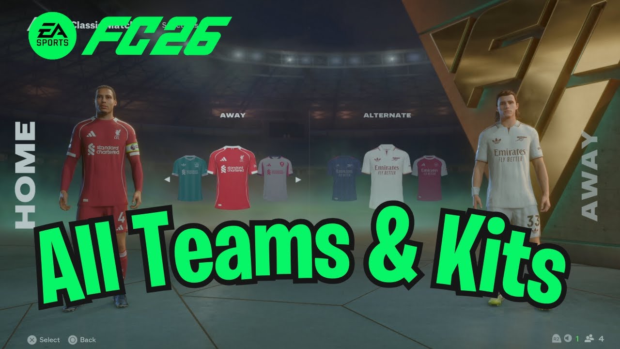 EA Sports FC 26 - All Premier League Teams & Kits