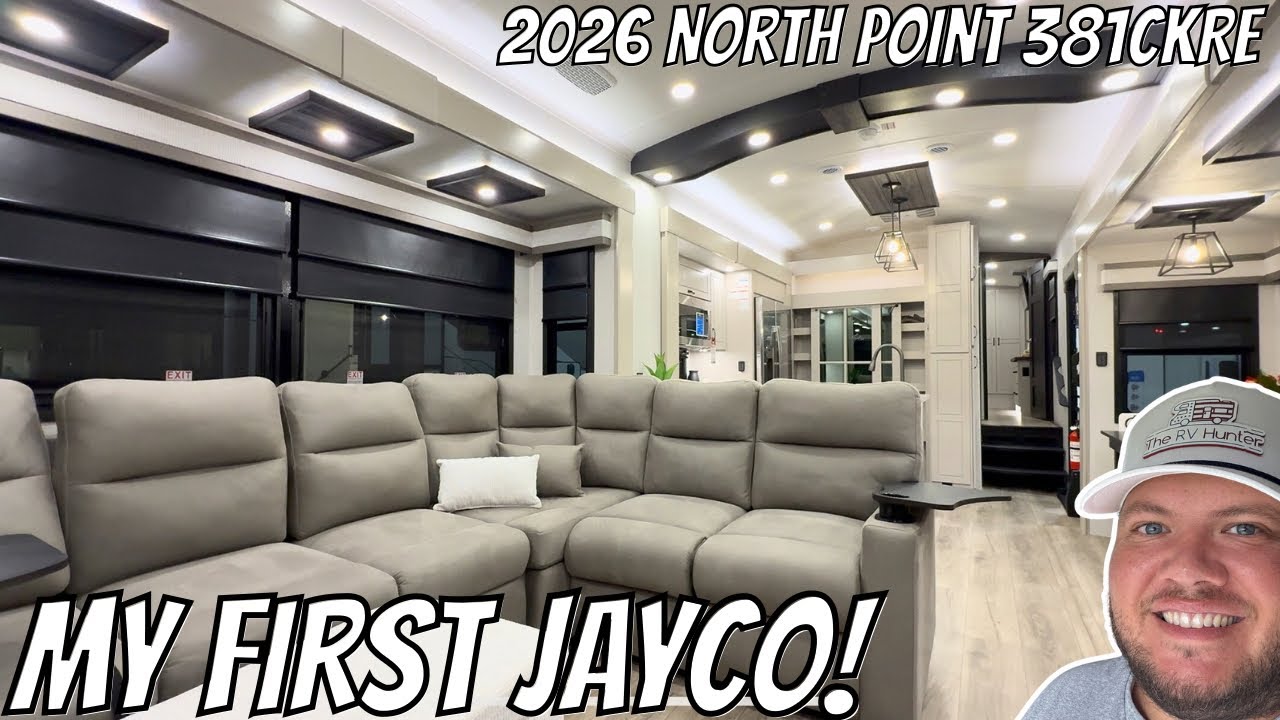 MY FIRST JAYCO! 2026 North Point 381CKRE | Center Kitchen - Rear Entertainment!