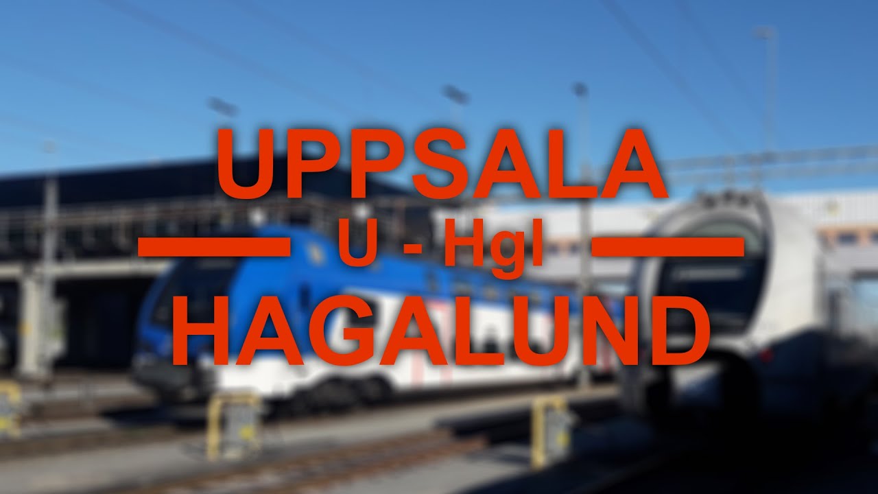 TRAIN DRIVER'S VIEW: Uppsala-Hagalund