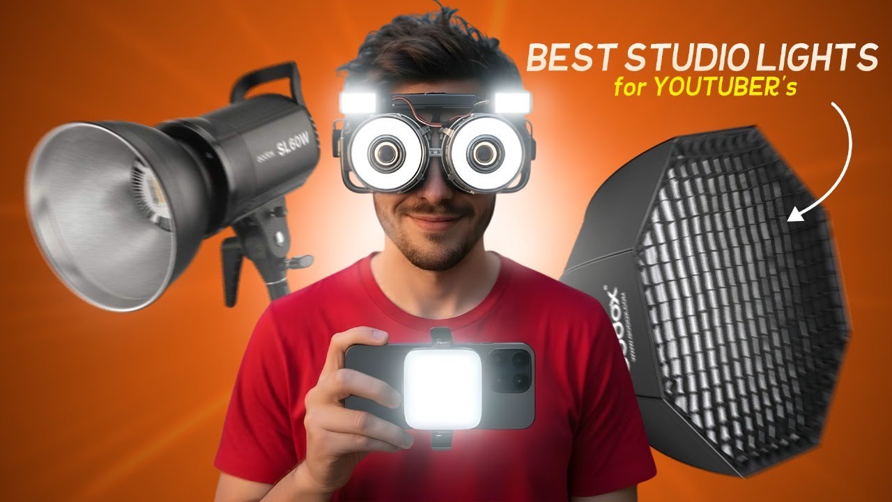 Best Studio Lights & Light Stands for Youtube Creators - Godox, Digitek, Amazon Basics