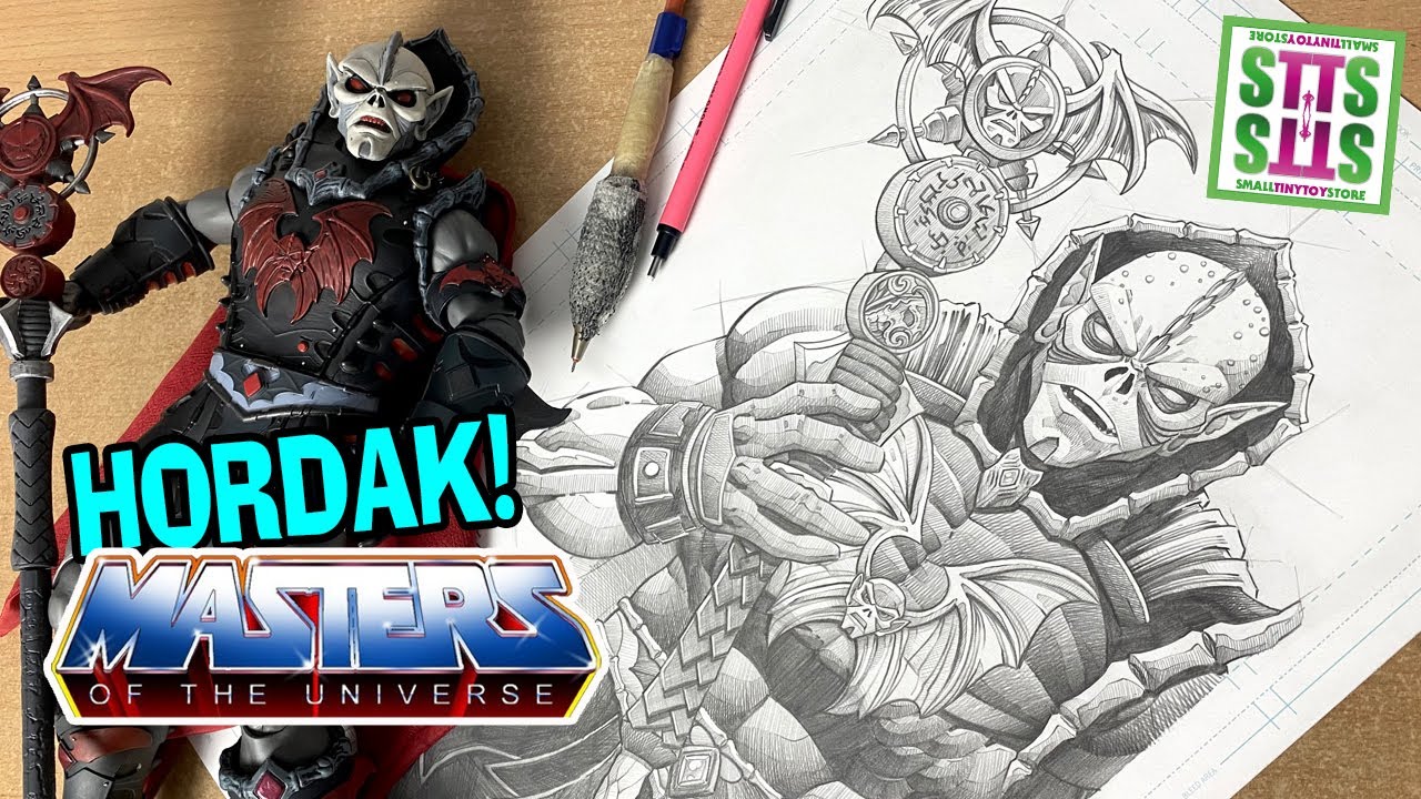 How To Draw Hordak! Masters Of The Universe! +showing off my toys