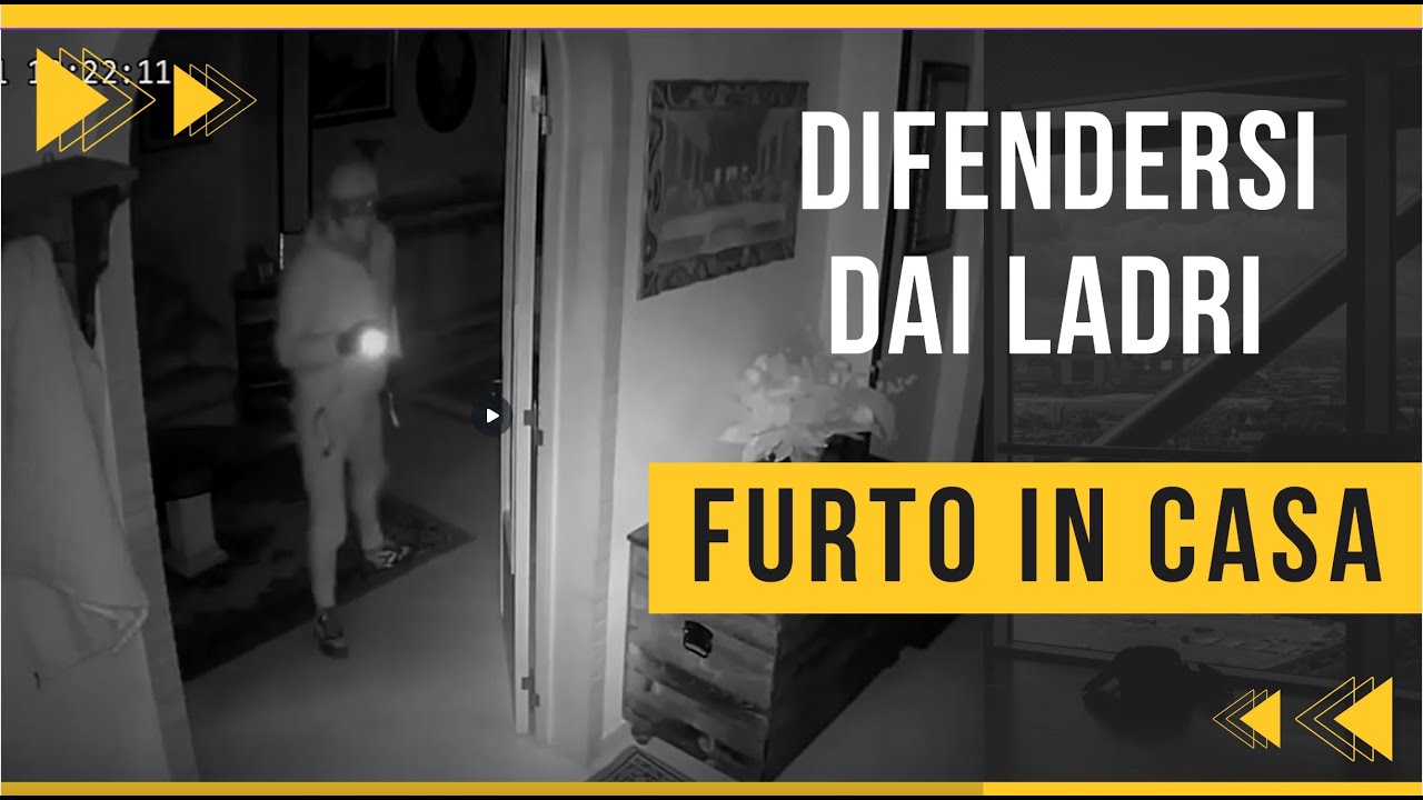 Ladri in casa . le immagini dei furti in diretta