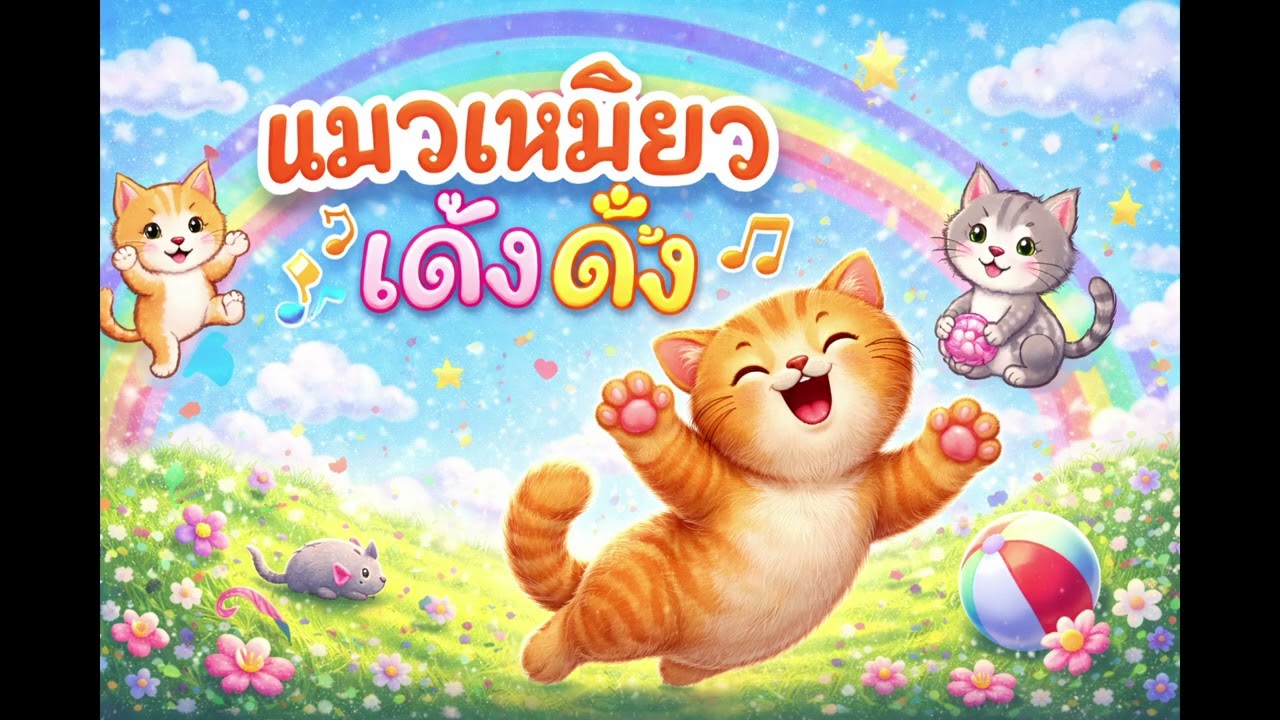 เพลง : แมวเหมียวเด้งดึ๋ง #music  #song #เพลง #cat #แมว