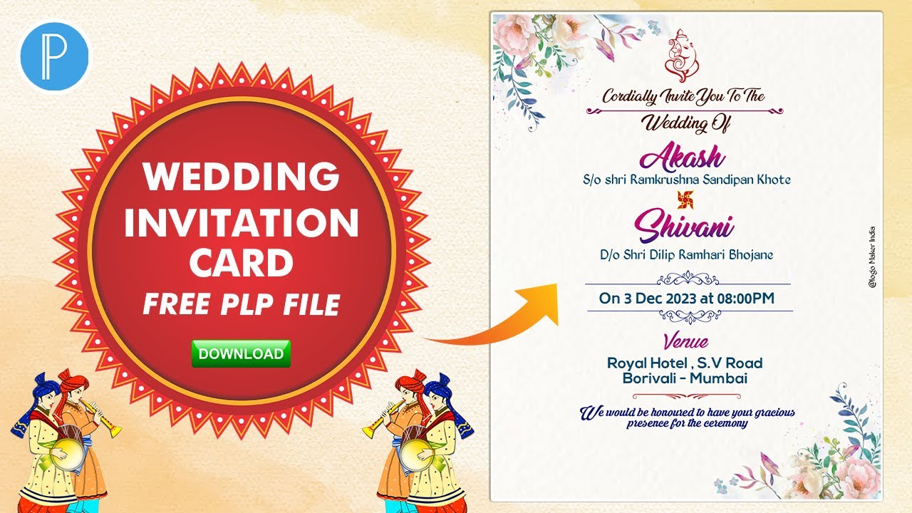 Invitation Card Plp File 2023 || lagna Patrika Plp File 2023 || English Invitation Card Plp File