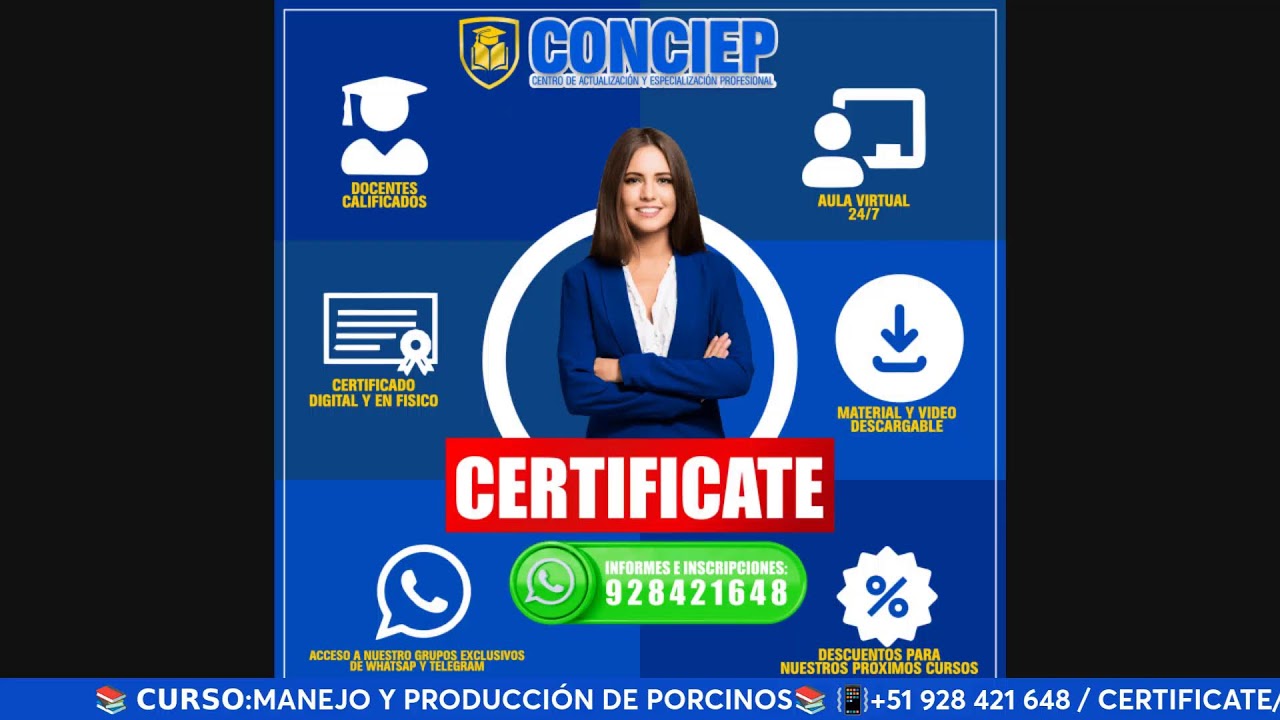 📚𝗖𝗨𝗥𝗦𝗢:MANEJO Y PRODUCCIÓN DE PORCINOS📚