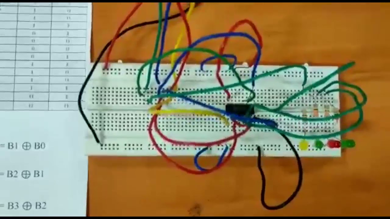 Implementation of Digital Circuit:Binary to Gray code converter
