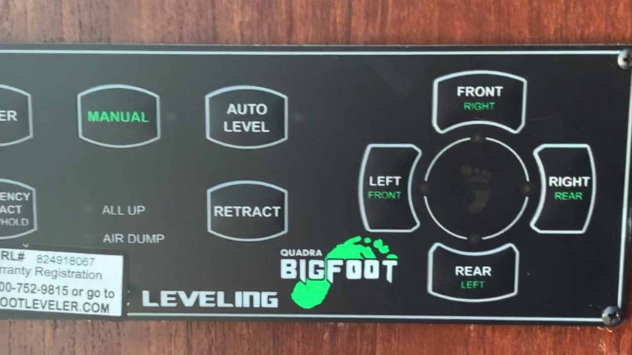 Leveling Jacks Operation on the Forest River Forester 3011 DS