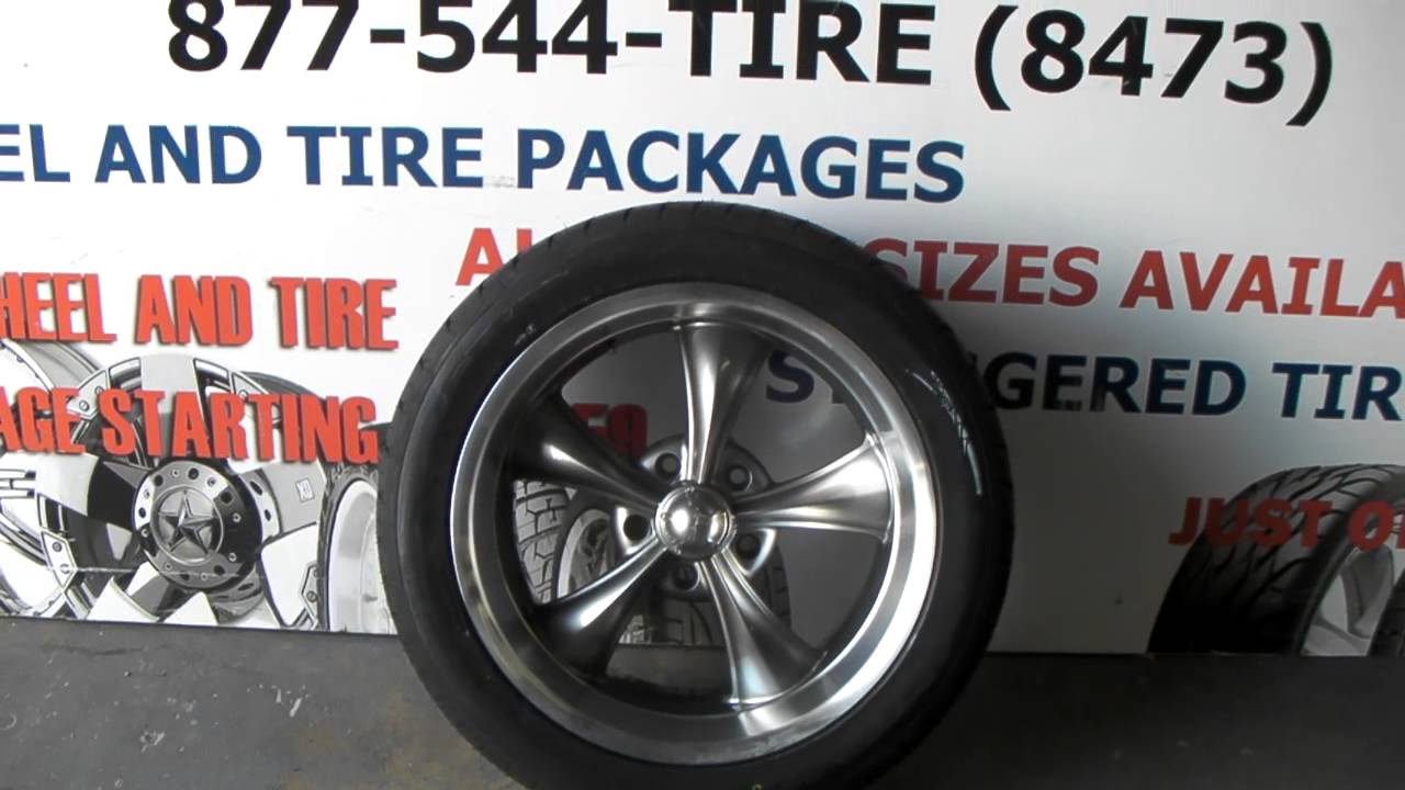 18 Inch Ridler Wheels 695 Gunmetal Wheels Old School Muscle Car Rims Staggered fit 18x8 `8x9.5