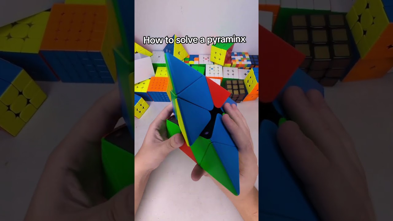 How to solve a pyraminx #rubikscube #cubing #pyraminx