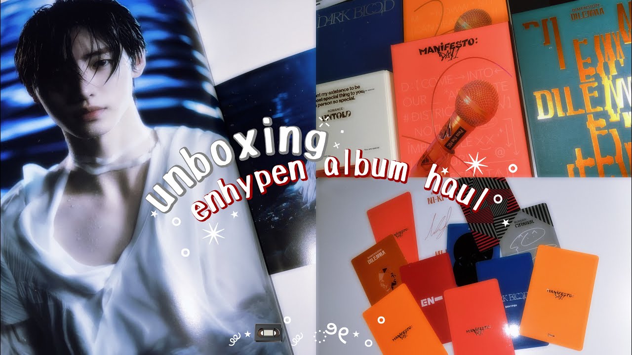⤷ enhypen album haul unboxing #3 ୭🧷✧˚. 📦