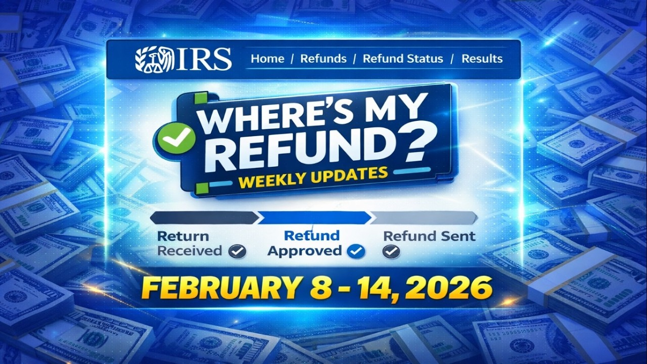IRS Where's My Refund? Weekly Update - February 8 - 14, 2026