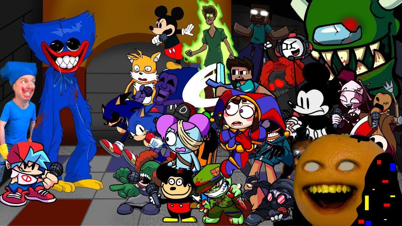 Playtime But Everyone Sings It 🎶  (FNF Different Characters Sings Playtime)