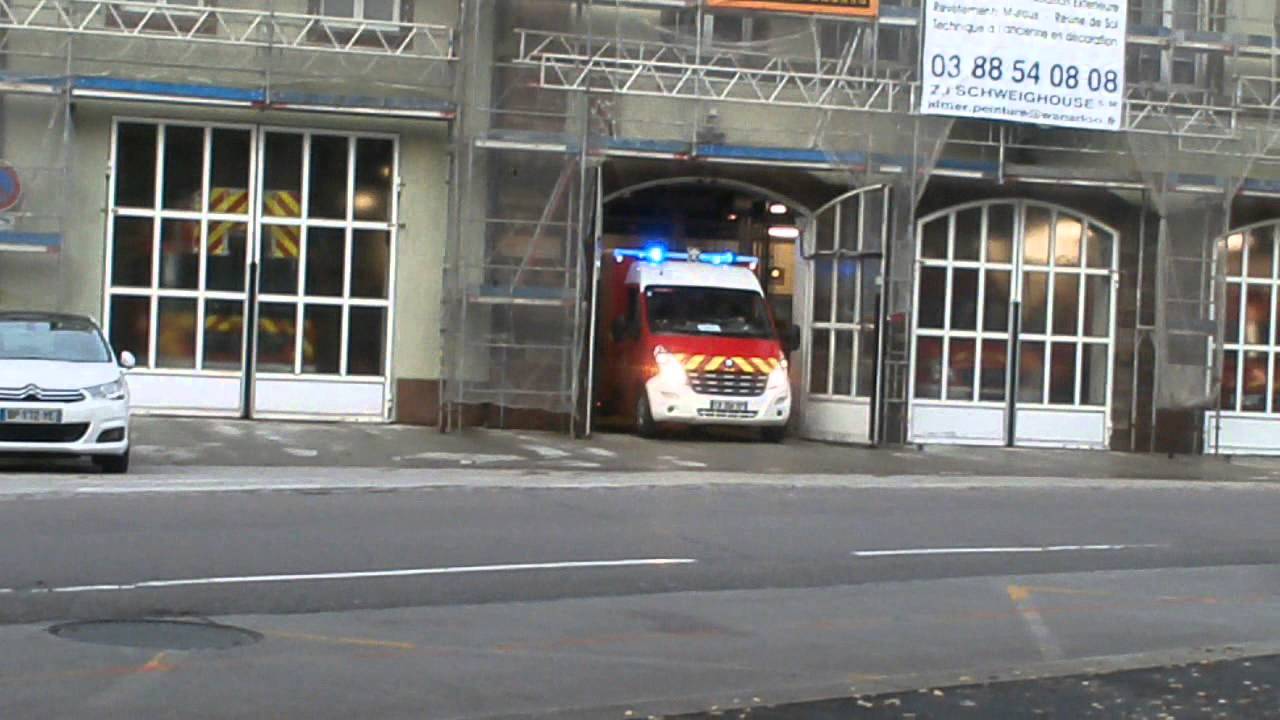 Strasbourg fire ambulance turns out and responds to an emergency 🚨