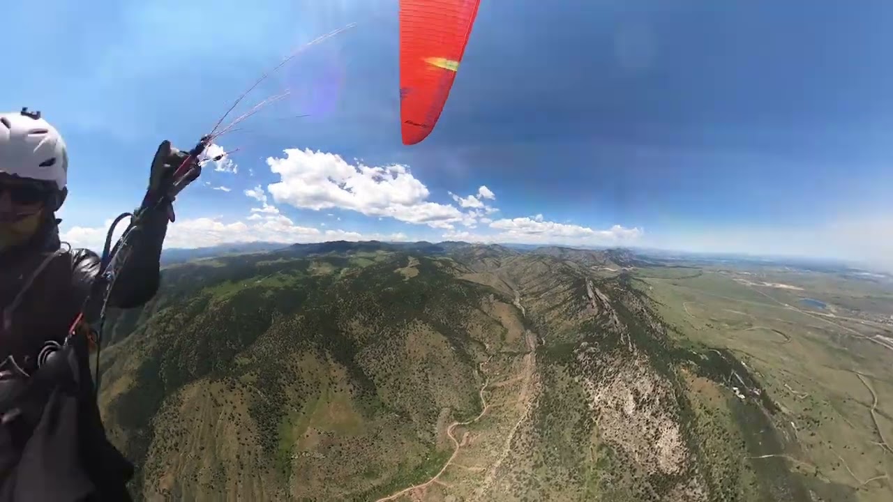 Paragliding cross country hyperlapse - Golden to Boulder, Colorado
