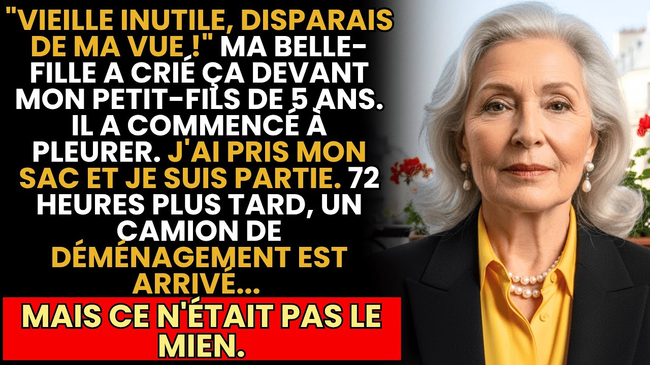 Ma Belle-Fille M’a Traitée De Vieille Inutile Et M’a Ordonné De Disparaître… 72 Heures Plus Tard…